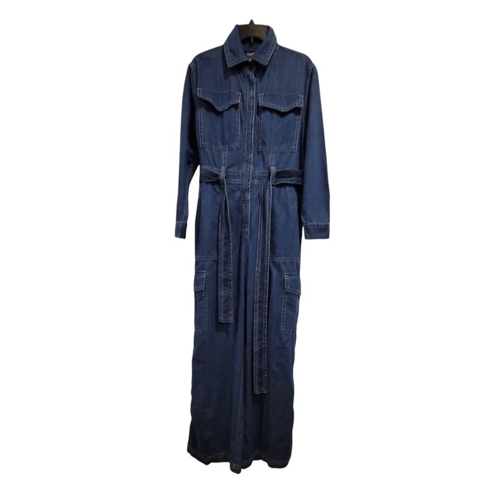 Banana Republic - Denim Jumpsuit - Size Medium - Blue